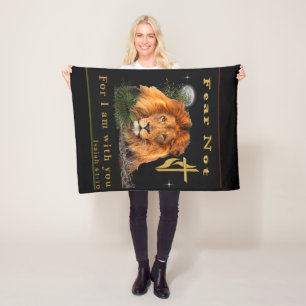 Vrees Niet want Ik ben Met je Fleece Deken