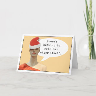 Vrees voor Cheer Feestdagen Kaart