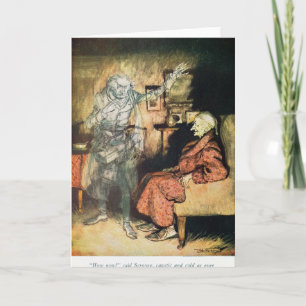 Vrek en het Spook van Marley Feestdagen Kaart