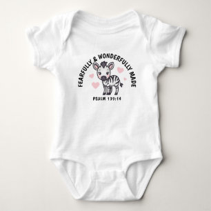 Vreselijk en wonderbaarlijk gemaakt Zebra-Schrift Romper
