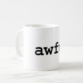 vreselijk. koffiemok (Voorkant links)
