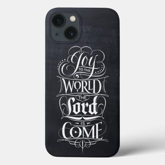 Vreugde aan de Wereld Chalkboard Christelijk Kerst Case-Mate iPhone Case (Achterkant)