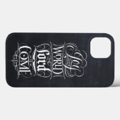 Vreugde aan de Wereld Chalkboard Christelijk Kerst Case-Mate iPhone Case (Achterkant (horizontaal))