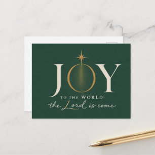 VREUGDE AAN DE WERELD Christelijke Kerstmis Briefkaart