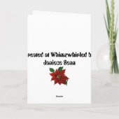 Vreugde aan de Wereld Feestdagen Kaart (Achterkant)