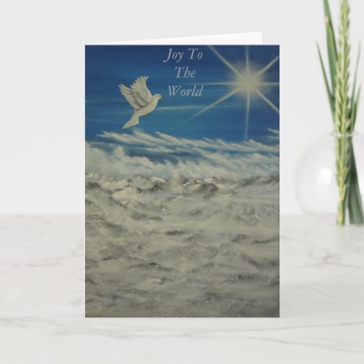 Vreugde aan de Wereld Feestdagen Kaart (Voorkant)