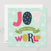 Vreugde aan de Wereld Feestdagenkaart (Voorkant / Achterkant)