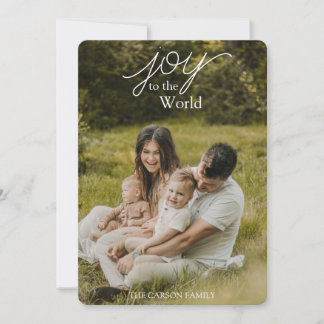 Vreugde aan de Wereld Foto Religieus Kerstkaart me