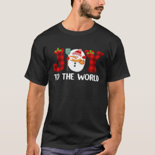 Vreugde aan de wereld Geboorte Jezus Kerstmange in T-shirt