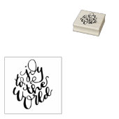 Vreugde aan de wereld Rubber Stamp Rubberstempel (Gestempeld)