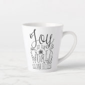 Vreugde de wereld Christelijke Kerst Latte Mok (Rechts)