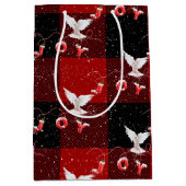 Vreugde en duif op Plaid Medium Cadeauzakje (Voorkant)