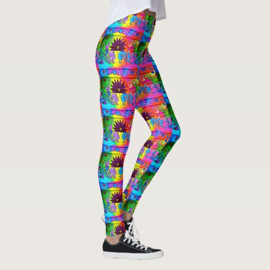 vreugde en liefde hippie leggings (Rechts)