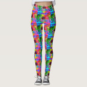 vreugde en liefde hippie leggings (Voorkant)