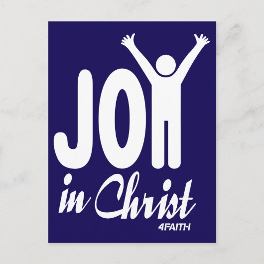 Vreugde in Christus, Jezus Briefkaart (Voorkant)