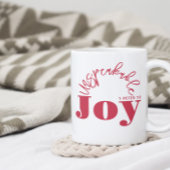 Vreugde Inspirerend Christelijk Modern Rood Typogr Koffiemok