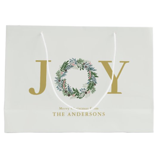 "Vreugde" Kerstkrans Groot Cadeauzakje (Achterkant)