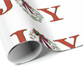 Vreugde met krans cadeaupapier (Rol Hoek)