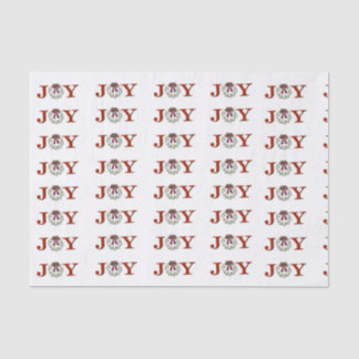 Vreugde met krans tissuepapier