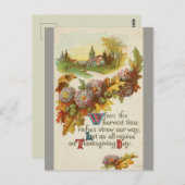  vreugde op Thanksgiving Dag Briefkaart (Voorkant / Achterkant)