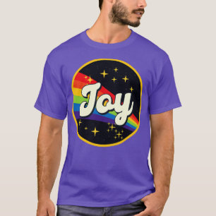 Vreugde Regenboog in Ruimte  Stijl T-shirt