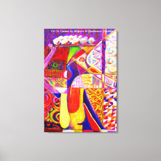 Vreugde van de handel Olie op Canvas door Mojisola Afdruk