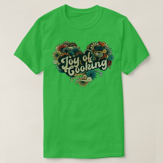 Vreugde van het Koken VIGNETTE  KLEUR T-shirt (Design voorkant)