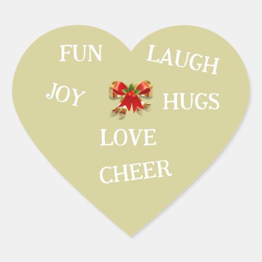 Vreugde van Kerst sticker (Voorkant)