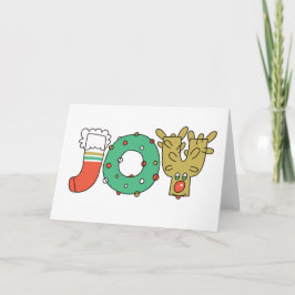 VREUGDE van Kerstmis (Norm) Feestdagen Kaart