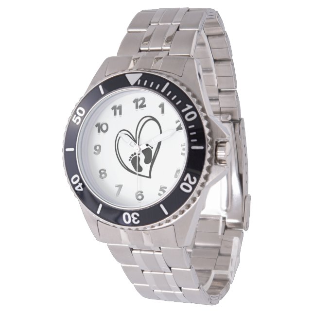 Vreugde van naderend vaderschap horloge (Gekanteld)