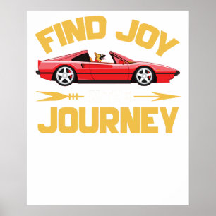 vreugde vinden in de reis poster