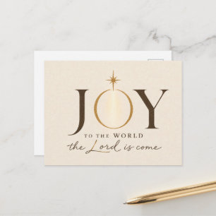 VREUGDE VOOR DE WERELD Christelijke Kerst Briefkaart
