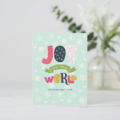 Vreugde voor de Wereld Feestdagenkaart (Staand voorkant)