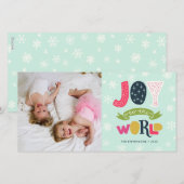 Vreugde voor de Wereld | Foto Kerstkaart (Voorkant / Achterkant)