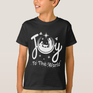 Vreugde Voor De Wereld Jezus Kerststal Fa T-shirt