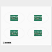 Vreugde voor iedereen ovale sticker (Vel)
