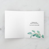 Vreugde waterverf holly krans Kerstmis Kaart (Binnen)