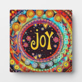 Vreugde Whimsical Leuk Kleurrijke Kerstmis Ezel Fotoplaat (Voorkant)