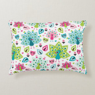 vreugdevogel en uil decoratief kussen