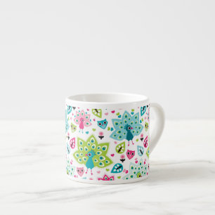 vreugdevogel en uil espresso kop