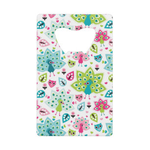 vreugdevogel en uil kredietkaart flessenopener