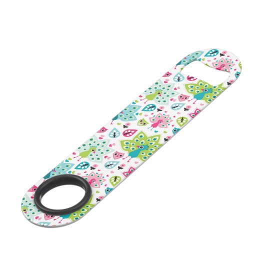 vreugdevogel en uil speed flessenopener (Voorkant Gekanteld)