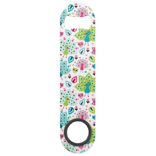 vreugdevogel en uil speed flessenopener (Voorkant)