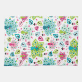 vreugdevogel en uil theedoek (Horizontaal)