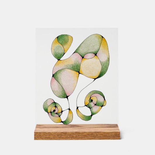 Vreugdevol Ogend Glas - Acryl display (Voorkant)