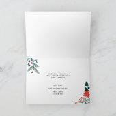 vreugdevol type | Gevouwen Vakantiefotokaart Feestdagen Kaart (Binnen)