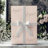 Vreugdevolle Blush Roze Kleur F8E3DA Verpakkingsdo Cadeaupapier