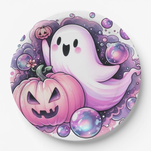 vreugdevolle geest papieren bordje (Voorkant)