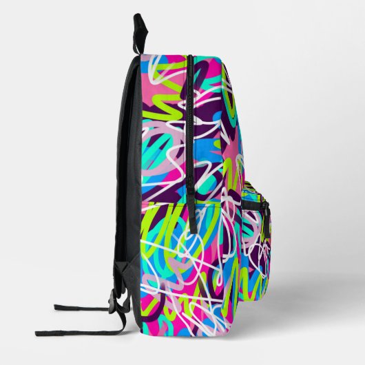 Vreugdevolle kleuren Modern Abstract Bedrukte Rugzak (Links)