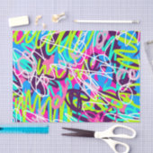 Vreugdevolle kleuren Modern Abstract Tissuepapier (Craft)